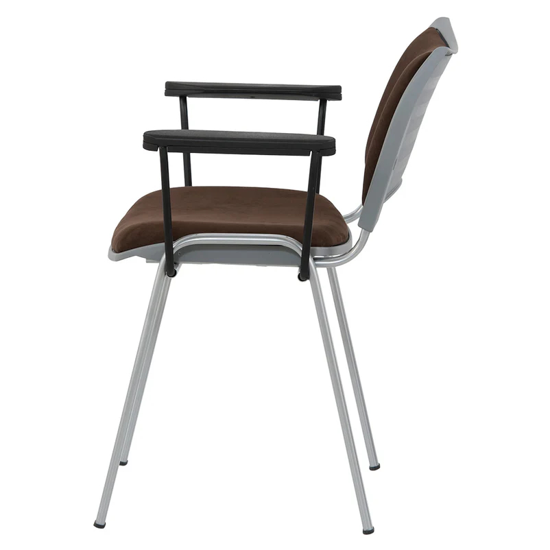 Scaun ISO SMART cu brate, tapițat - imagine 3