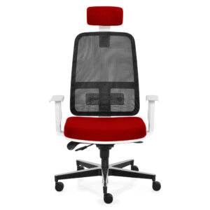 Scaun BLAZE Alb cu tetieră